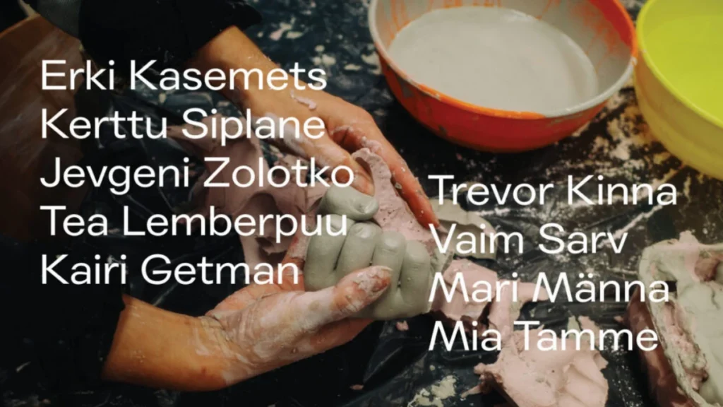 Kunstnikud Erki Kasemets, Kerttu Siplane, Jevgeni Zolotko, Tea Lemberpuu, Kairi Getman, Trevor Kinna, Vaim Sarv, Mari Männa ja Mia Tamme programmi „Kunstnikud on kohal“ visuaal